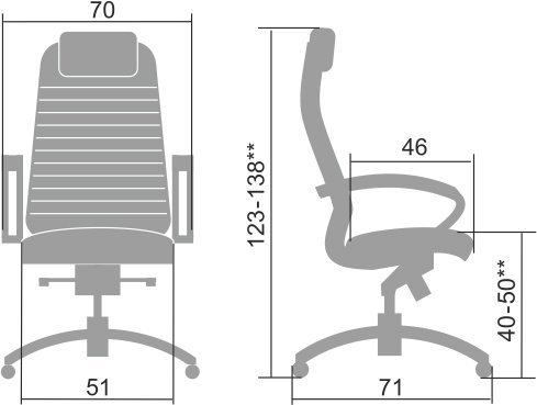Кресло директора &laquo;SAMURAI KL-1.04&raquo; - вид 4